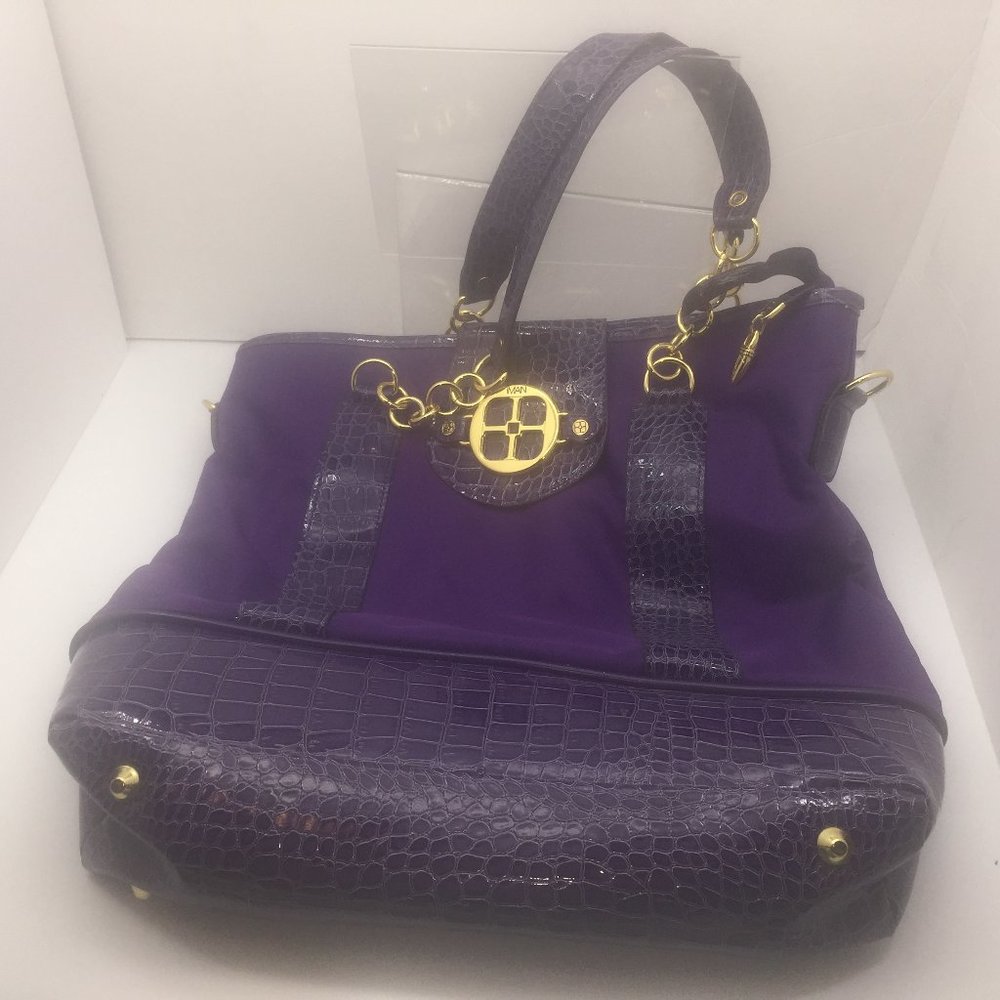 Iman Purple Hobo Bag
